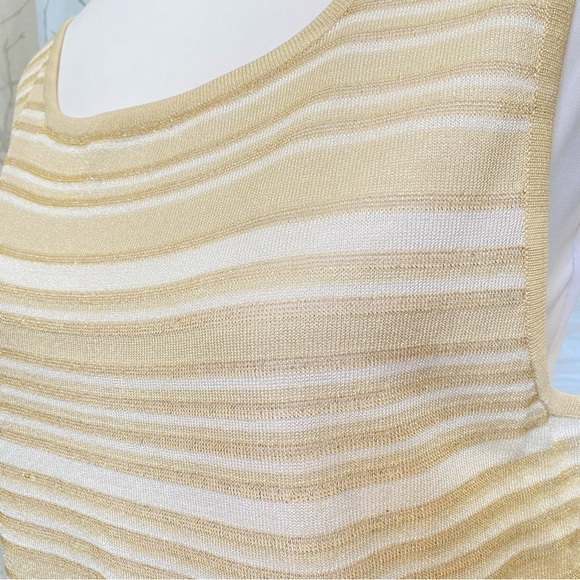 ESCADA beige tan cotton blazer jacket dress pants tank top suit matching set - Picture 8 of 16